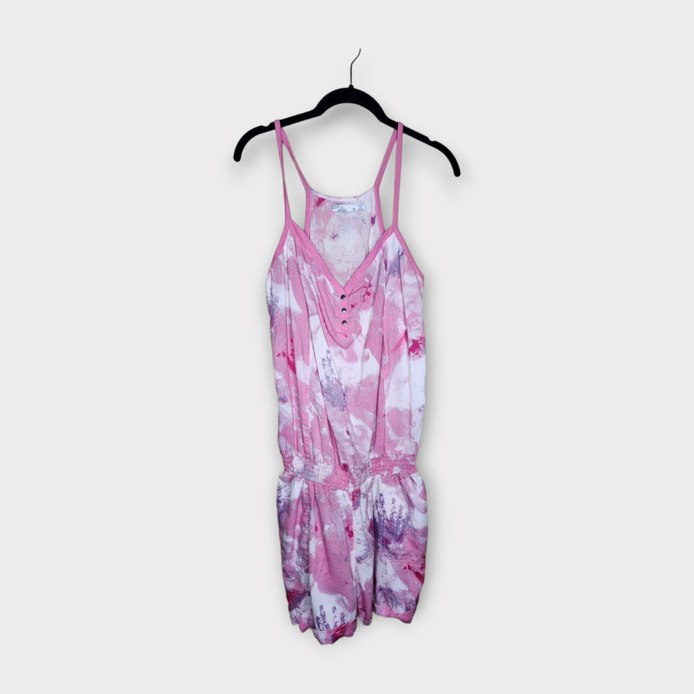PrAna Sylvia Pink Sleeveless Romper Lightweight Airy Women's Medium